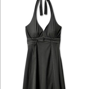 ATHLETA Pack Everywhere Black Halter High Waist Athletic Dress Small